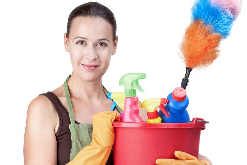 Cleaner in Highbury providing domestic cleaning in a modern home