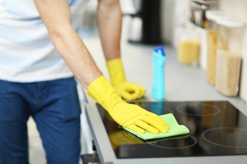 Regular domestic cleaning in Highbury for bathrooms and high-touch areas